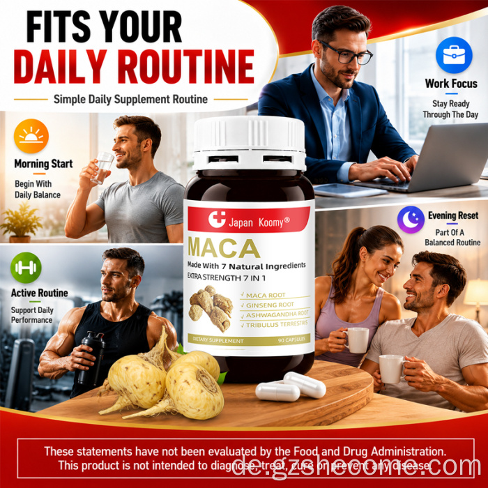 Shecome Maca Root Extra Support Energy Maca-Kapseln